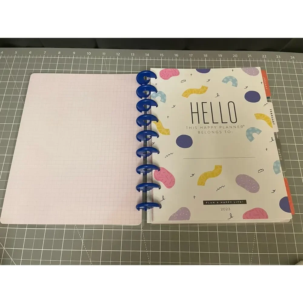 Happy Planner Classic Squad Girls Planner 12 Months 9 Disc Vertical Color Block